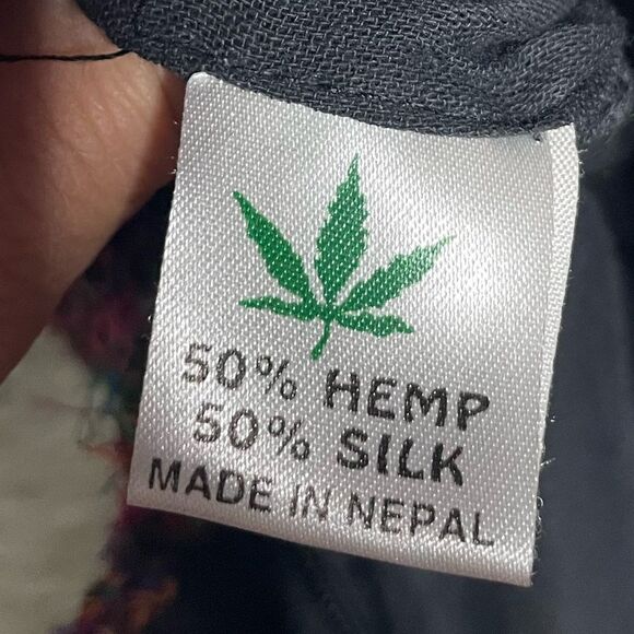 5 for $25🔥Multicolor Boho Fringe Hemp/Silk Blend Purse - Picture 5 of 6